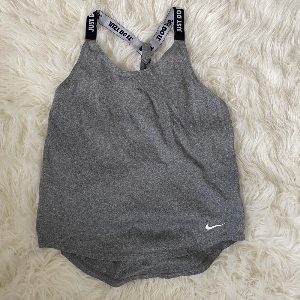 Nike dri-fit tank size Small S gray